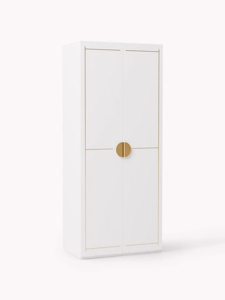 Westwing Collection Modulaire draaideurkast Denise van hout, Hoogte: 236 cm