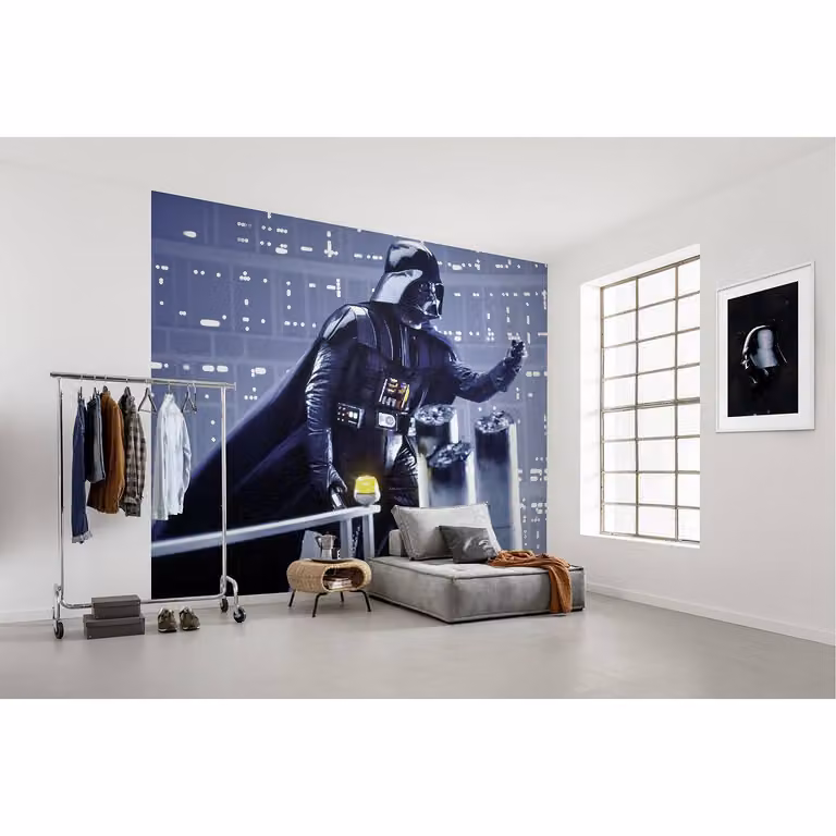 home24 Fotobehang Star Wars Join the Dark Side, Blauw, B: 300 cm, H: 250 cm