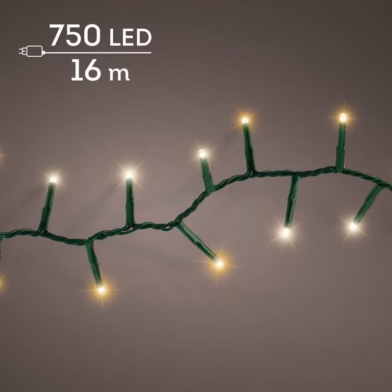 Lumineo LED compact kerstverlichting warm wit klassiek