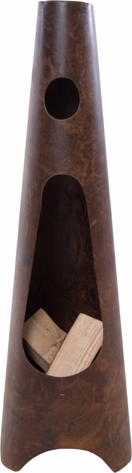RedFire Thor mini tuinkachel, roestkleurig, B: 33 cm, D: 33 cm, H: 110 cm