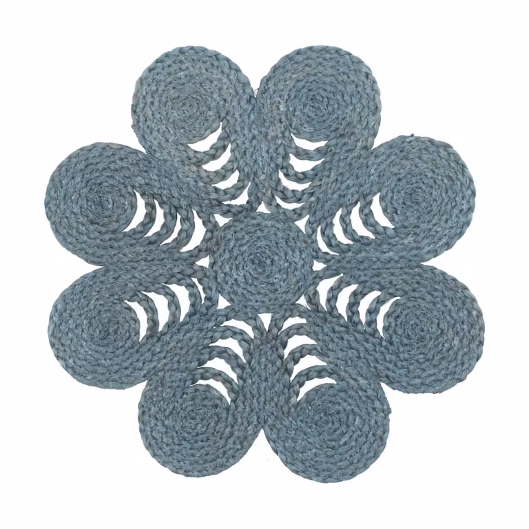 Dixie Elin placemat anemone Horizon blue Ø40 cm