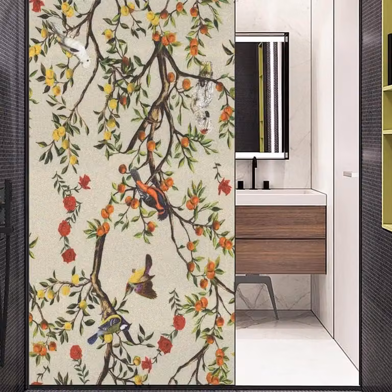 Matte Decoratieve Raamfolie voor Privacy met Statische Hechting - 50 x 90 cm