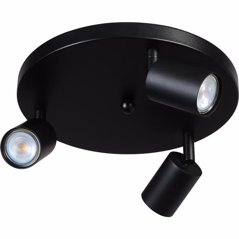 Masterlight Bounce zwarte plafondlamp met spots