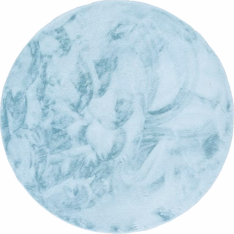 Pergamon Luxe Rond Vloerkleed van Super Zacht Faux Fur Polyester