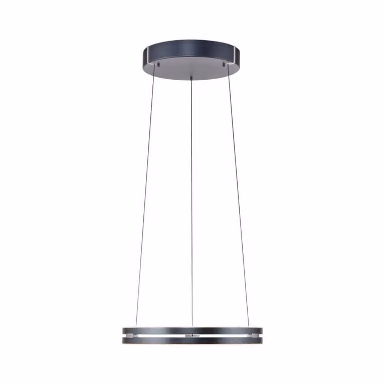 Paul Neuhaus Pure E-Loop LED hanglamp, grijs, Ø 50 cm