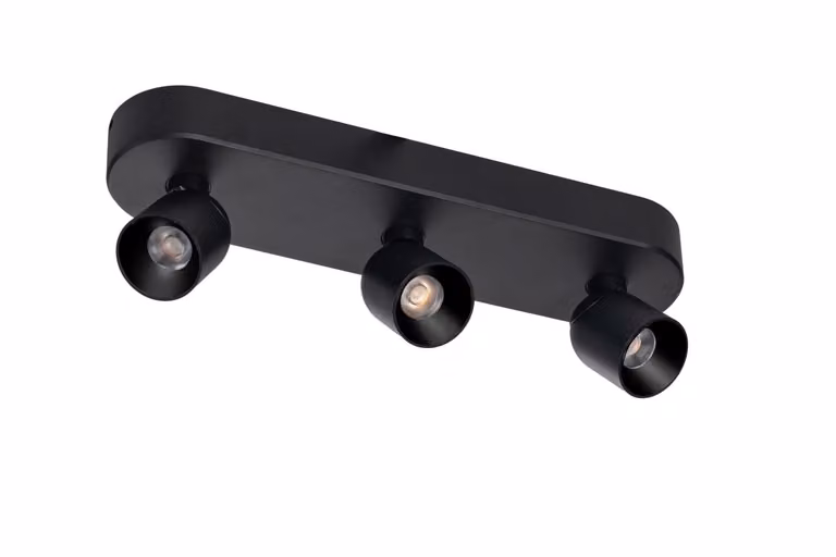 ETH Dennis 3-lichts led opbouwspot - zwart