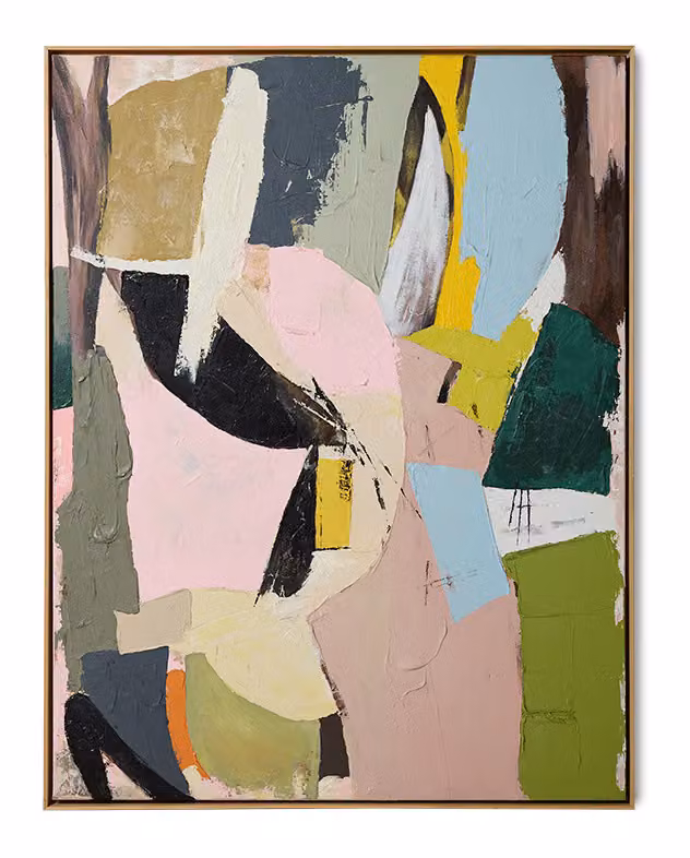 HKliving Schilderij Colour Cult Meerkleurig B: 133 cm, H: 103 cm