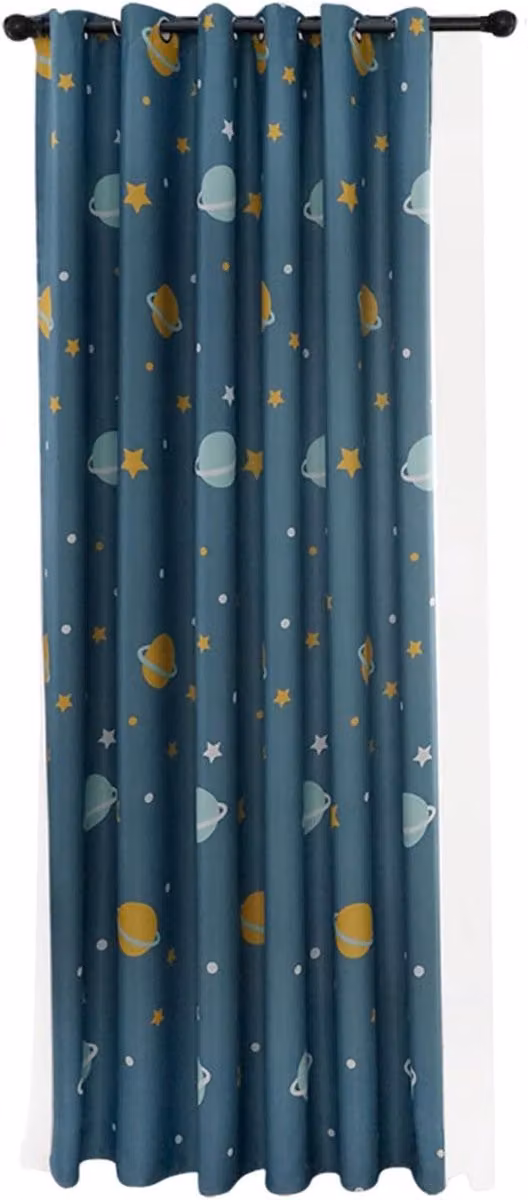 Verduisterende polyester gordijnen voor de woonkamer, kinderkamer of het balkon (1 stuk)