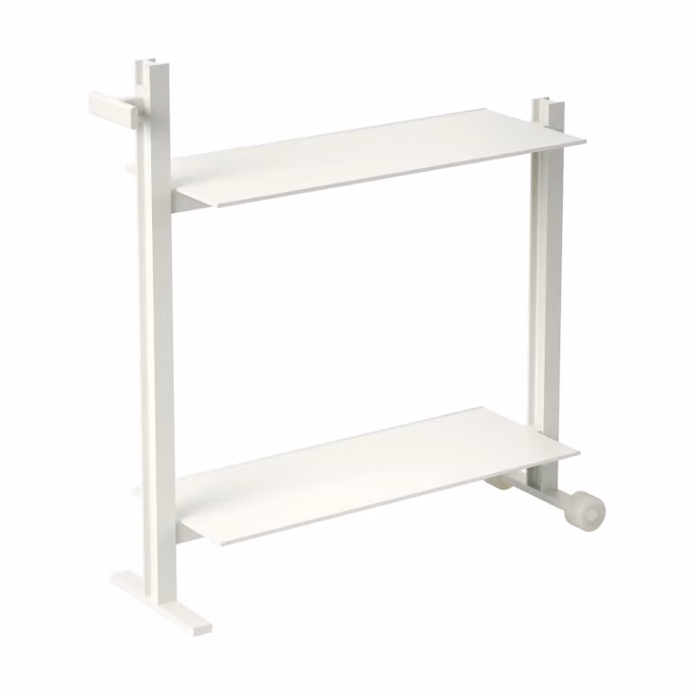 Museum Serveerwagen Wit, B/D/H: 74,5 x 77,5 x 24 cm