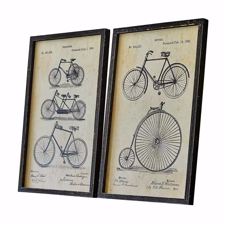 LOBERON Golovine afbeeldingenset van 2 stuks zwart/beige
