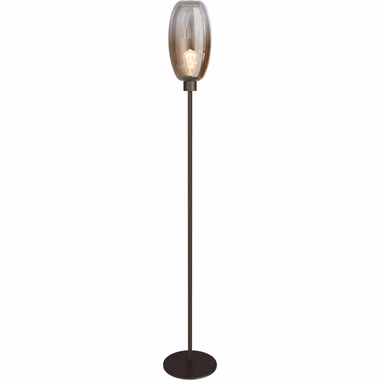 Masterlight Olive Glazen Vloerlamp - Cacao - Modern - 1x E27