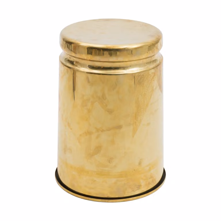 Hem Last ronde kruk Brass B/D/H: 32 x 32 x 44 cm