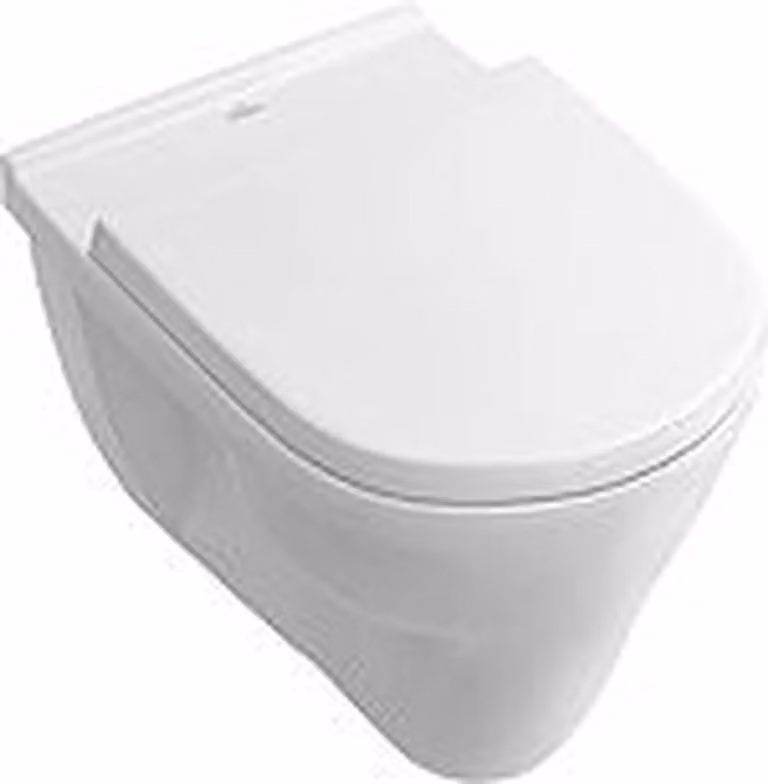 Villeroy & Boch O.novo wandtoilet met vlakke spoeling, Wit Alpin, 360 x 560 mm, 56621001