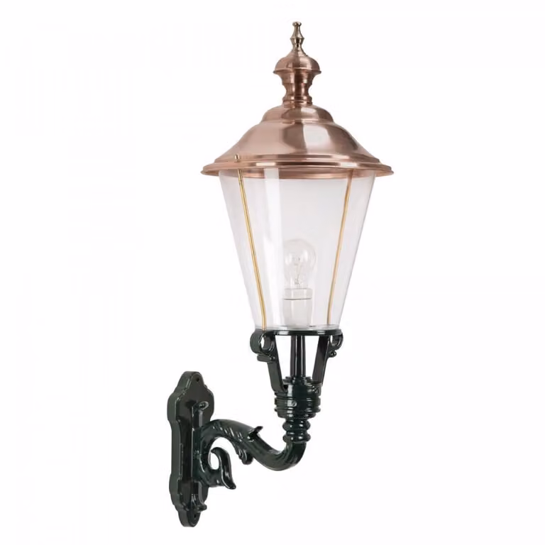 KS Verlichting Wandlamp Enkhuizen nostalgische stijl groen en koper