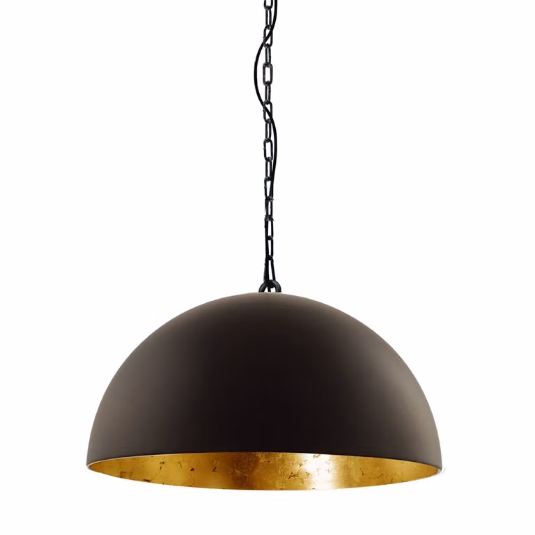 Steinhauer Hanglamp Semicirkel Modern Zwart Metaal E27