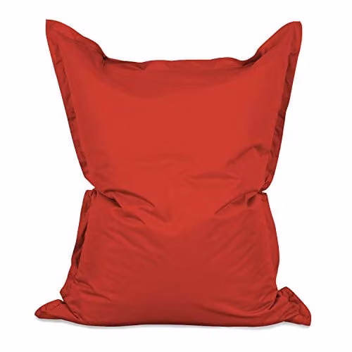 Lumaland Luxe XXL Zitzak Rood - 380 liter vulling - 140 x 180 cm - Indoor & Outdoor