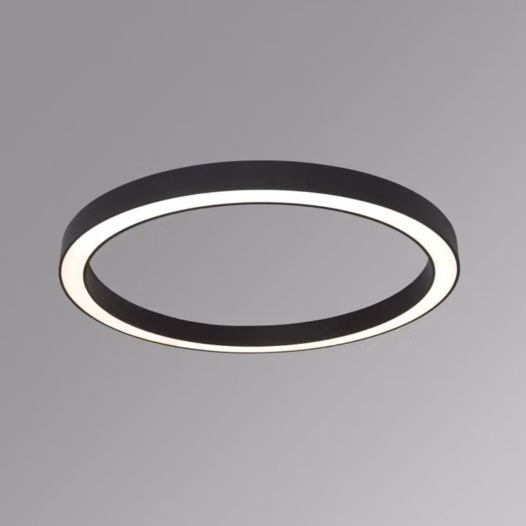 Lyora Design plafondlamp Hey-lo zwart aluminium Ø 90 cm