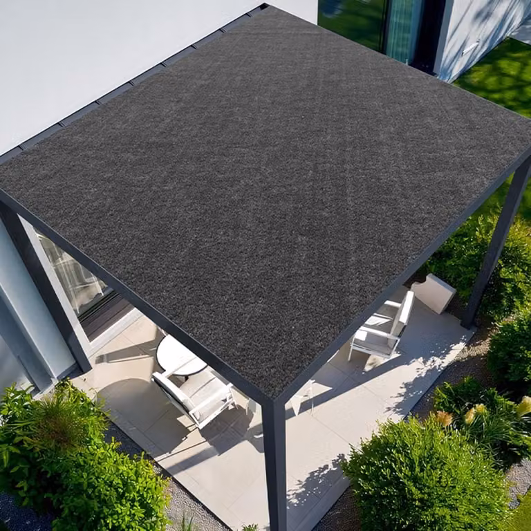 Blauwe geluiddempende mat van vlamvertragend PVC voor akoestische isolatie en het dempen van regengeluid, 0,06 x 2 m
