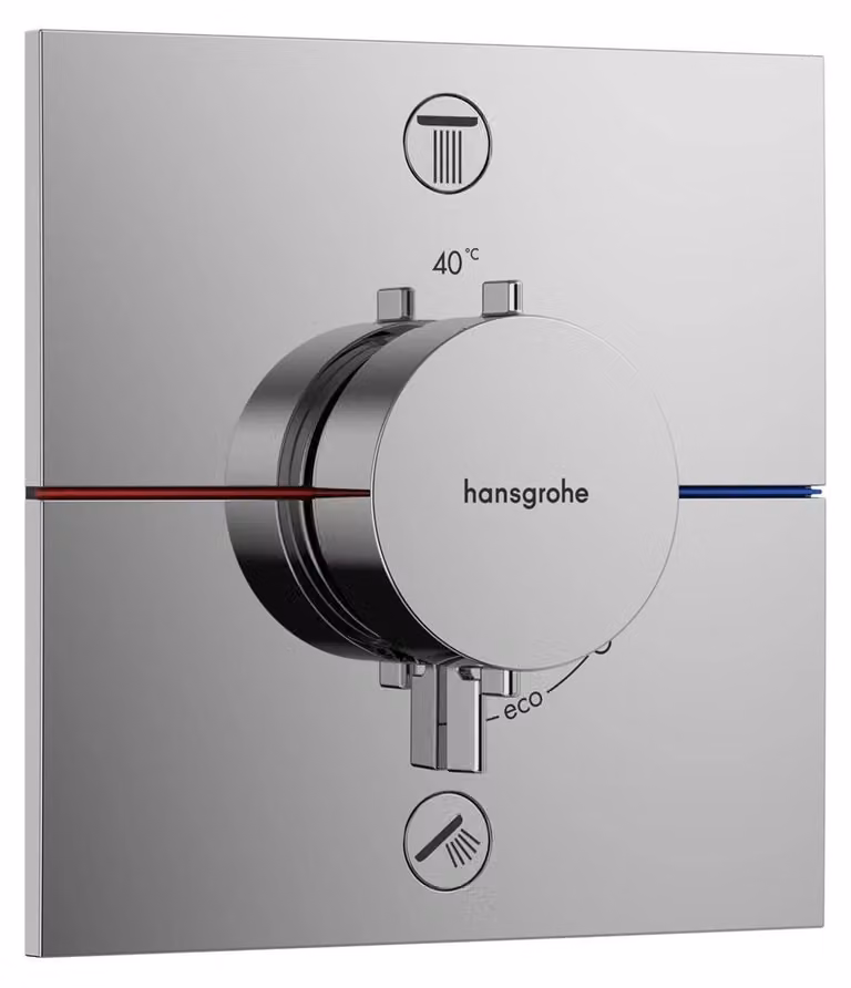 Hansgrohe ShowerSelect Comfort E doucheset met thermostaat, inbouwmodel, chroom