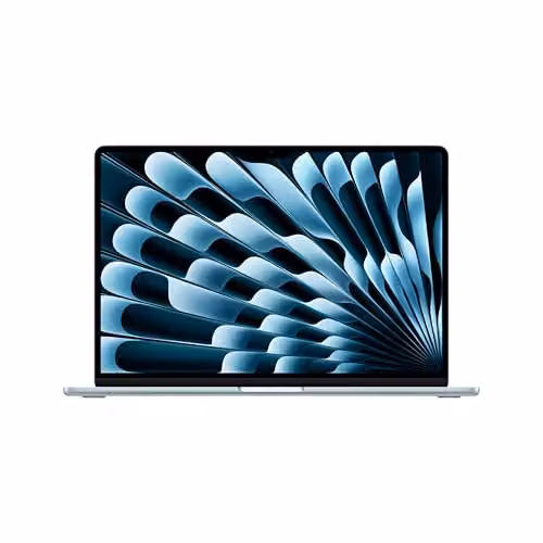 Apple MacBook Air 15 inch M5-chip, 15,3 inch Liquid Retina-display, 24 GB RAM, 1 TB SSD, Hemelsblauw