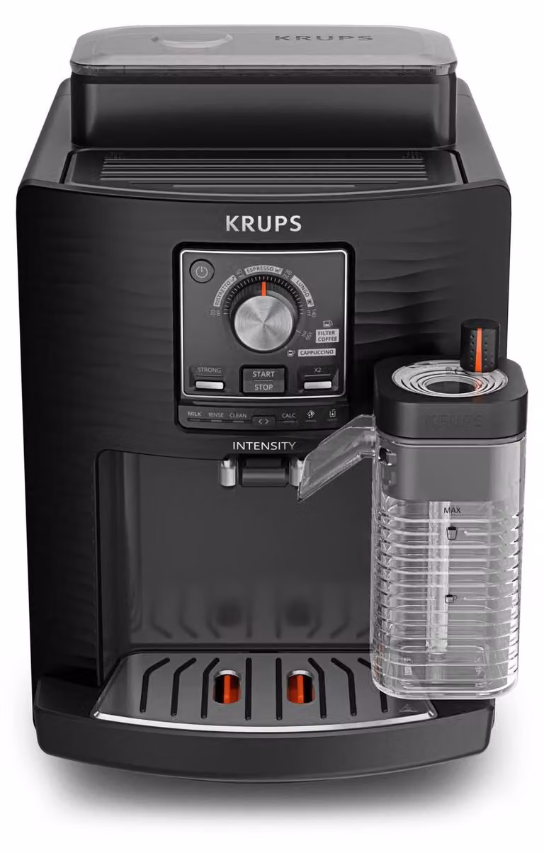 Krups Intensity Milk EA5028E Volautomatische koffiemachine met melkfunctie, Zwart