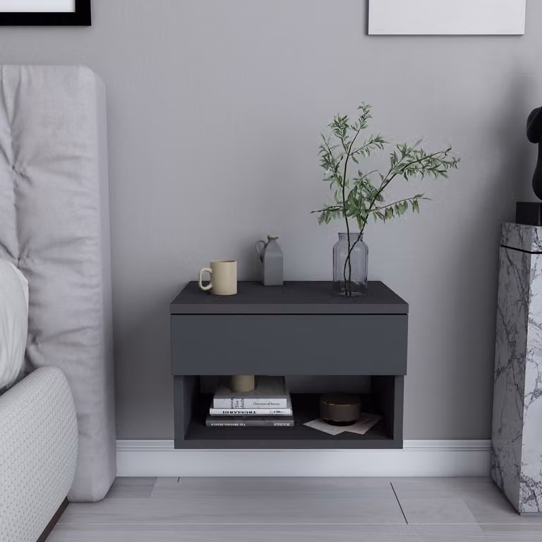 Skye Decor Nachtkastje Jamot Anthracite B/D/H: 44,6 x 29 x 31,9 cm