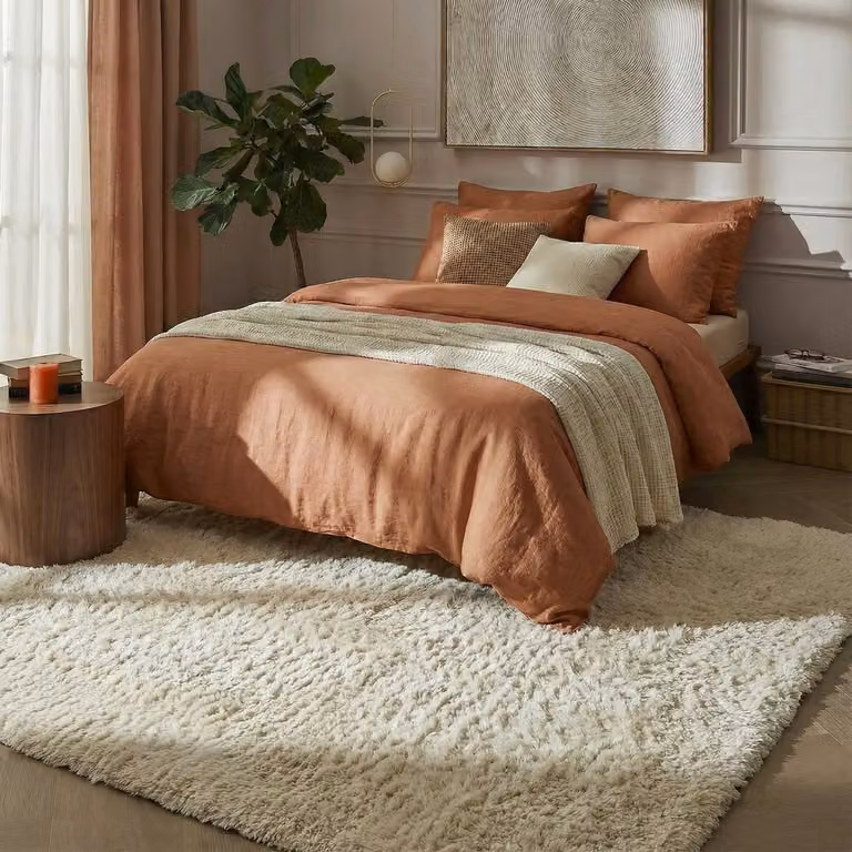 Hoogpolig vloerkleed MrCarpet Beige/wit B: 160 cm, L: 230 cm
