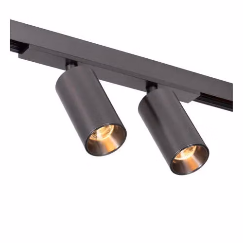 Lucide Premium LINIAL MOXX LED railspot in aluminium - zwart/chroom/goud