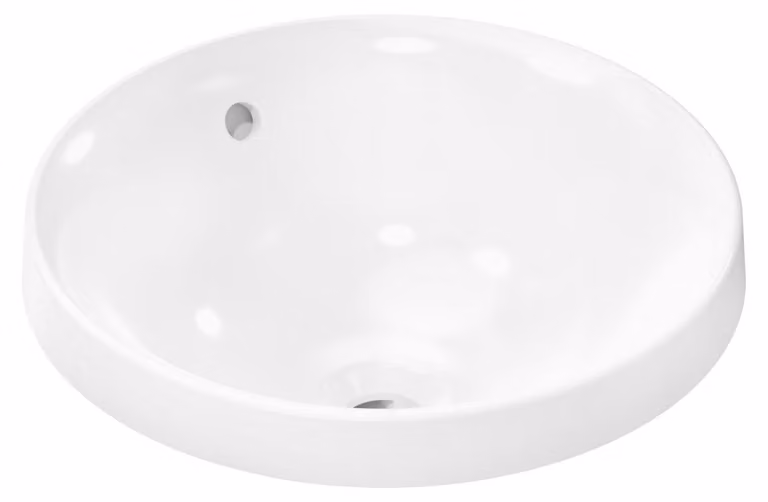 Hansgrohe Inbouwwastafel Xuniva S, Wit, 400 x 400 mm, zonder overloop