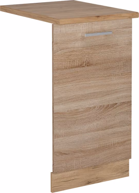 Vicco R-Line Sonoma vaatwasserfrontpaneel, breedte: 45 cm, wit eiken, model 55059