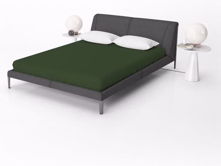 Beau Maison Jersey Hoeslaken Jungle Green voor Waterbed of Boxspring - 200 x 200/220 cm
