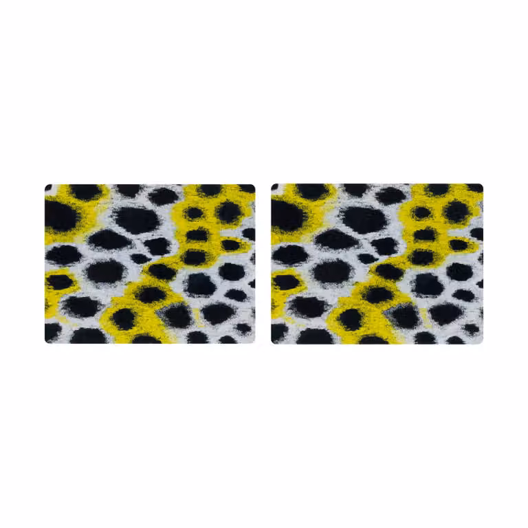 Hem Monster placemat 2-pack Wit-geel-zwart 30 x 40 cm