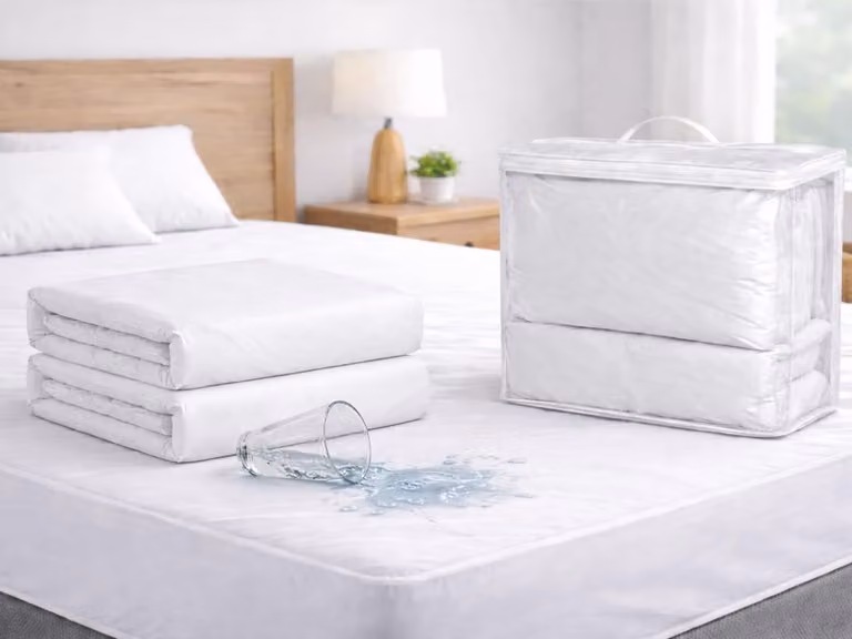 Waterdichte en ademende matrasbeschermer voor babybedjes, 70 x 140 cm