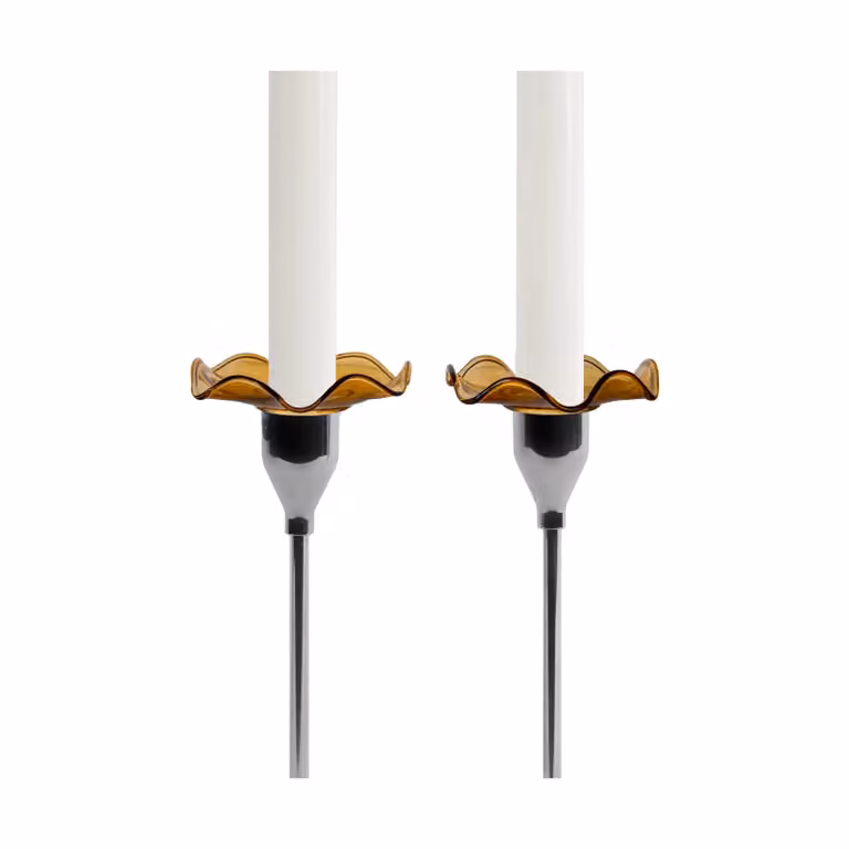 Sagaform Viva kaarsenmanchet 2-pack Amber