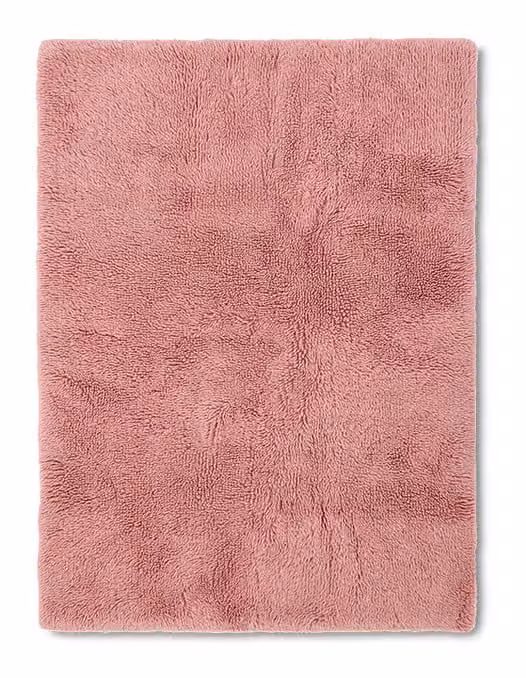 HKliving Vloerkleed Fluffy Wol Roze 150 x 240 cm
