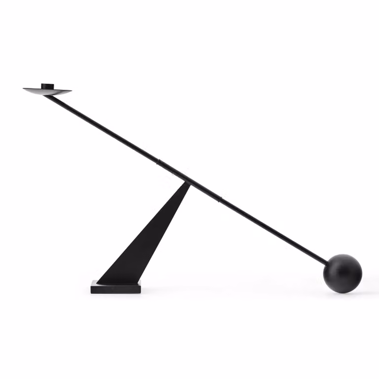 Audo Copenhagen Interconnect kandelaar voor taperkaarsen, Zwart, Hoogte: 70 cm