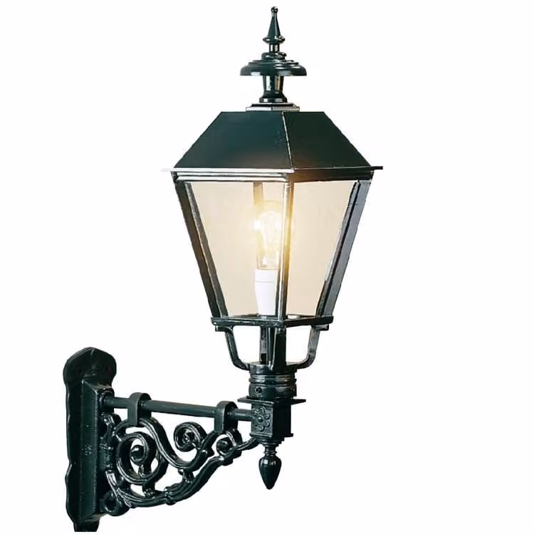 Nostalgische wandlamp Egmond van KS Verlichting in zwart