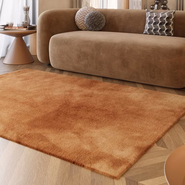 Home Esprit Alice hoogpolig tapijt modern terracotta 200 x 290 cm
