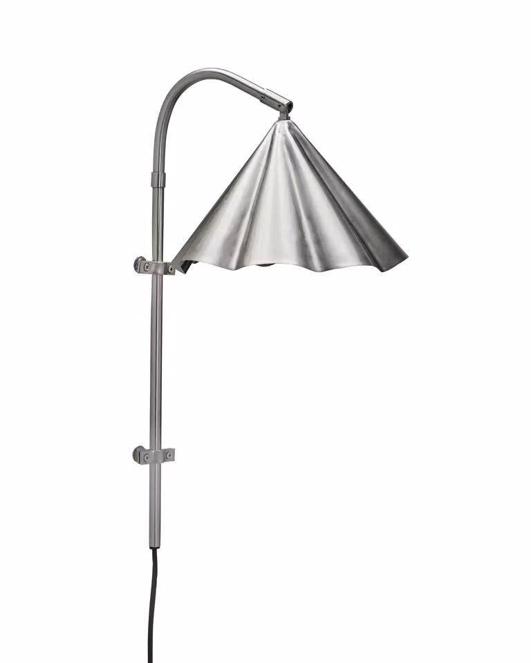 House Doctor Flola wandlamp zilver metaal Hoogte: 51 cm