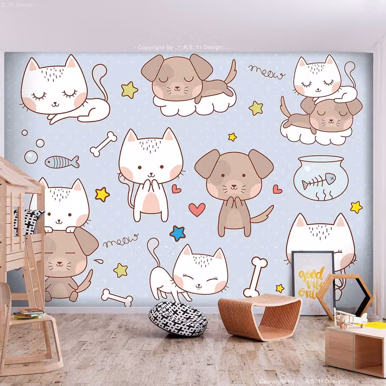 home24 Vlies-fotobehang Childhood Friends Multicolour B: 250 cm, H: 175 cm