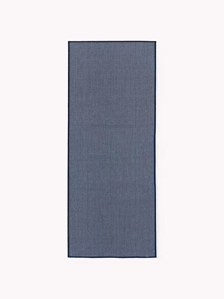 Westwing Collection Cort Outdoor Dubbelzijdige Kilim Loper met Zigzag Patroon
