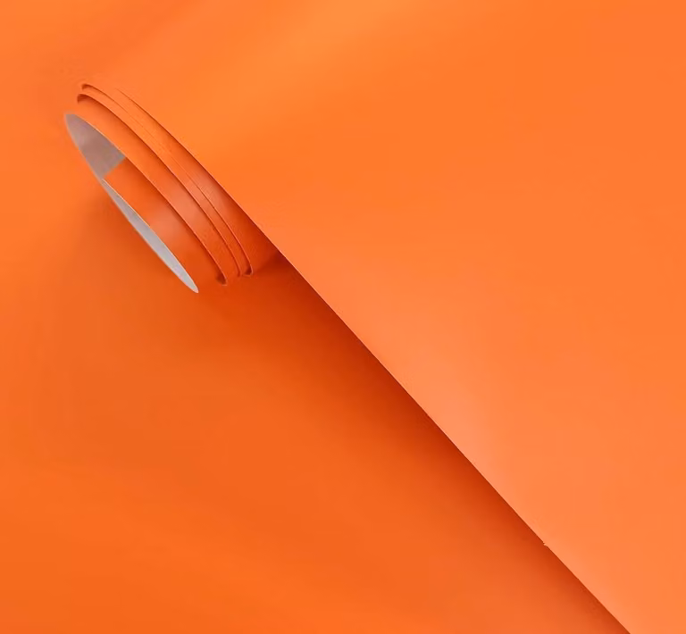 Meubelfolie Mat Oranje - Zelfklevende Plotterfolie voor het Decoreren van Meubels - 40 x 300 cm