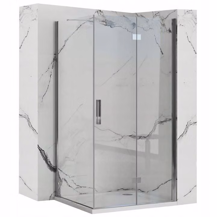 Douchecabine Rea Molier Chrom B: 100 cm, D: 90 cm