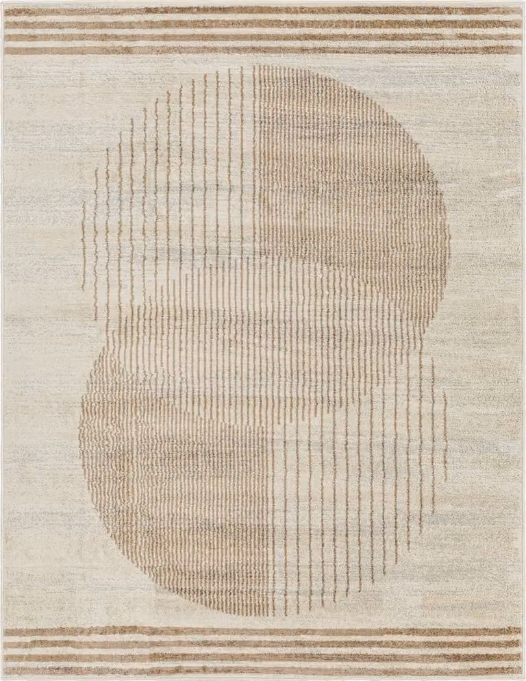 Surya Enso2 vloerkleed modern scandinavisch beige bruin met geometrisch design