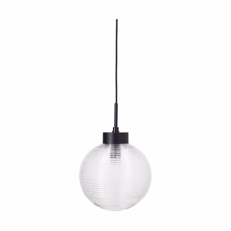 House Doctor Gaia hanglamp transparant met glazen kapel Ø 34 cm