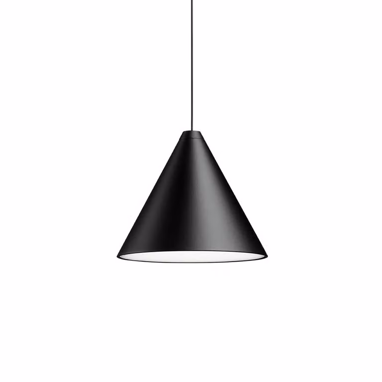 Flos String Light Cone hanglamp Zwart met 22 m kabel