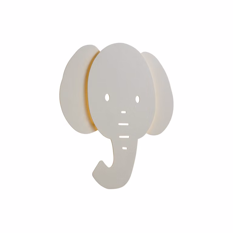 Qazqa Kinder wandlamp beige met dimbare LED voor de kinderkamer