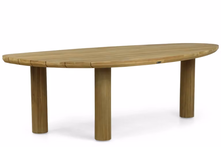 Santika Leafline tuintafel van teak, bruin, 240 cm