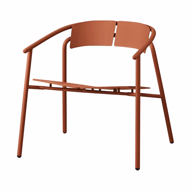 AYTM NOVO lounge stoel gingerbread bruin oranje