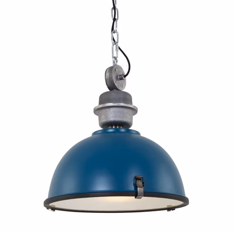 Steinhauer Hanglamp Bikkel Blau/Grijs met E27 fitting, Diameter: 42 cm
